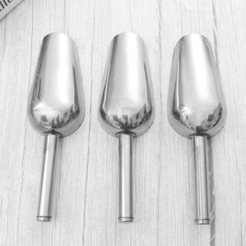 3 Pcs Kitchen Scoops Molds Grain Stainless Flour Scoopers 2