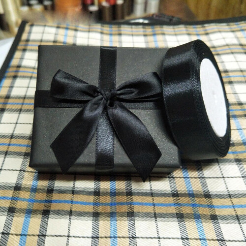 1Roll 25Yds Double-Sided Satin Ribbon for Gift Wrapping 1
