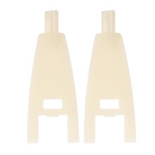 Worgeous 2 Pcs Barrette Led Tissue Box Key 6.40x2.40x0.50cm White