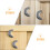50pcs Metal Picture Frame Clips Backing Button Fasteners 7