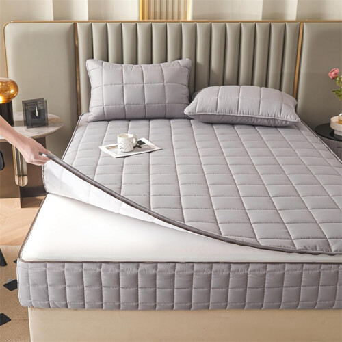 150x200+20 Gray Six-Sided Fully Zippered Bedspread 1
