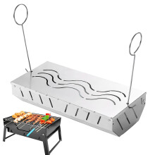Smoker BBQ Box Stainless Steel For Smoking Meat, Gas BBQ Smoker Box, Outdoor Grill Accessory