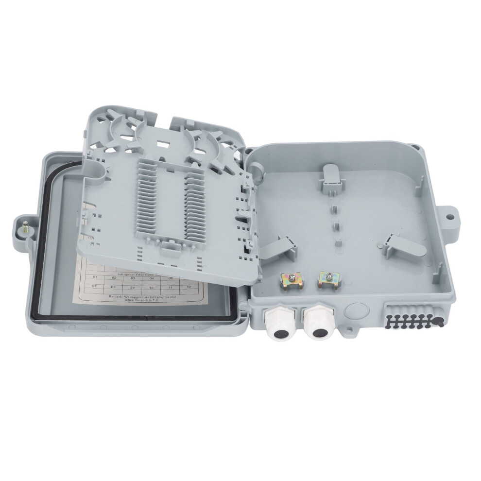 Waterproof 12 Core Fiber Distribution Box For Sc Fc Plc Optical Network 8711351297361