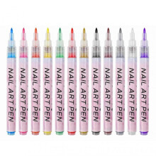 12 Colors Nail Art Brushes Gel Polish Painting Drawing Liner Brushes for Painting Nail Design
