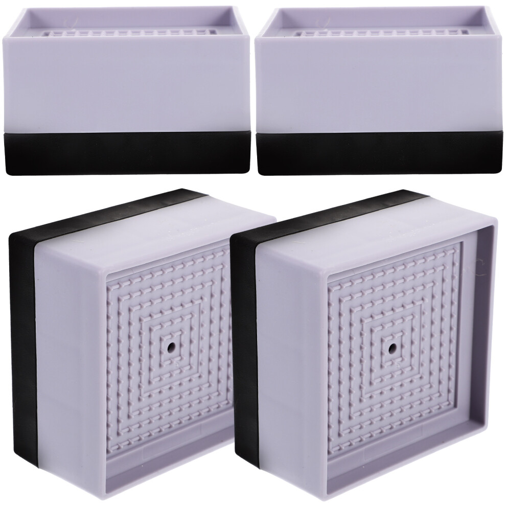 Anti Slip Furniture Risers Plastic 4Pcs 3.5In 3251531178332