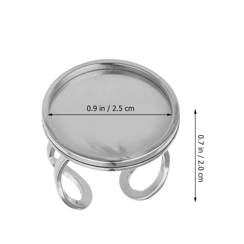 5Pièces Blanches Ajustables Acier Pour Accessoires 1