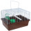 Cage Portable Pour Petits Oiseaux Abs+fer Café Adaptée Voyages 1