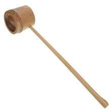 Carbonized Bamboo Water Scoop For Cooking 1set 9.4x1.8x1.6in