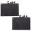 2Pcs ABS Clamp-on Microphone Stand Tray Black Sound Holder 1