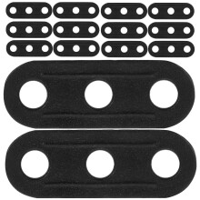 Worgeous 50pcs Reusable Tent Fasteners Black Plastic For Canopy Fixing