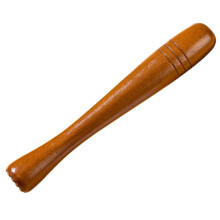 1Pc Brown Wooden Cocktail Muddler Ergonomic Bar Ice Crusher Mixer
