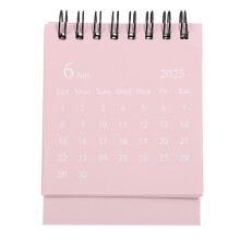 Small Desk Calendar 2024-2025 Year Paper Pink 1pcs