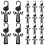 3sets Shoe Hook and Holder Drying Rack Window Sandal Hanger 20pcs*3 10