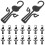 3sets Shoe Hook and Holder Drying Rack Window Sandal Hanger 20pcs*3 7
