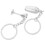 2 Pcs Bartender Keychain Lovers Women'S Keyring Hanging Gift Rings 11