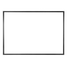 Shoe Store Mirror Black Rectangular 1set 16.5x11.8x0.2in