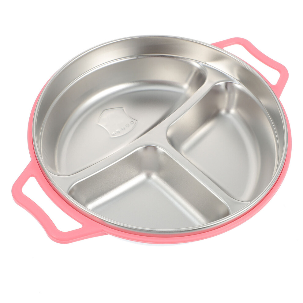 Iplusmile Stainless Steel Kids Dinner Plate For Household Food Storage