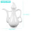 Ceramic Wine Serving Pot White Vintage Theme Home Use 1pcs 2