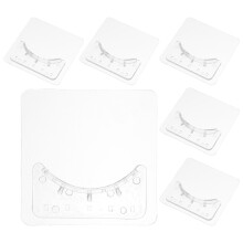 6 Pairs Curtain Rods Shower Bracket Transparent Holder