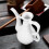 Ceramic Wine Serving Pot White Vintage Theme Home Use 1pcs 11