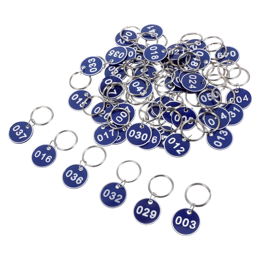 50 Pcs Number Key Tag Luggage Identifiers For Suitcases Numbered Tags 3251531182056
