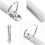 Binder Ring Buckle Office Travel Small Book Binding Rings Shaped 8