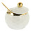 ceramic condiment jar set with lid and spoon for storage 11