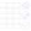Raindrops Sign Holders Plastic 50pcs 2.4x1.7x0.3in Rectangular 4