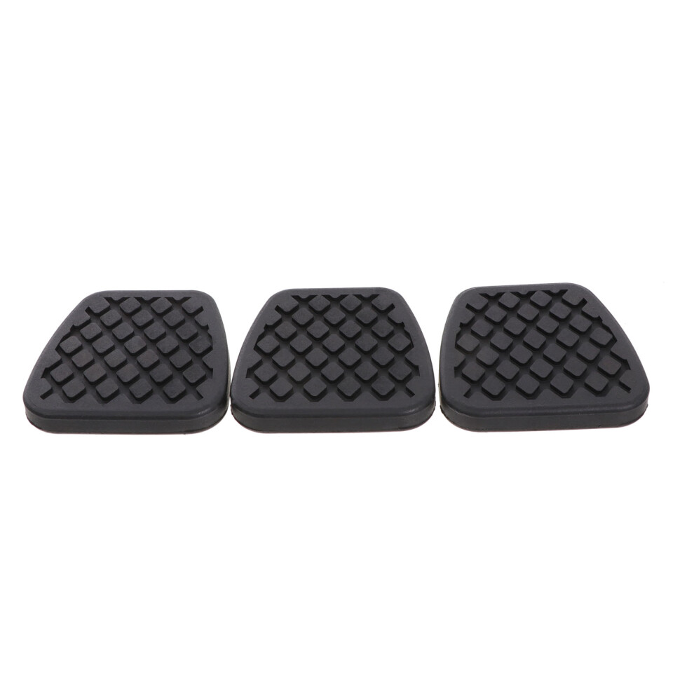3Pcs Car Rubber Brake Clutch Pedal Pads Nonslip For Suv Truck Use 3251752423068