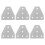 6 Pcs Corner Angle Bracket Aluminum Extrusion Profile Accessories 10