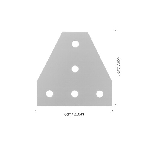 6 Pcs Corner Angle Bracket Aluminum Extrusion Profile Accessories 2