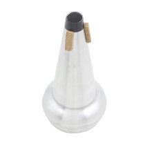 1Pc Silver Trombone Mute Device Metal Tenor Slide Trombone Muffler