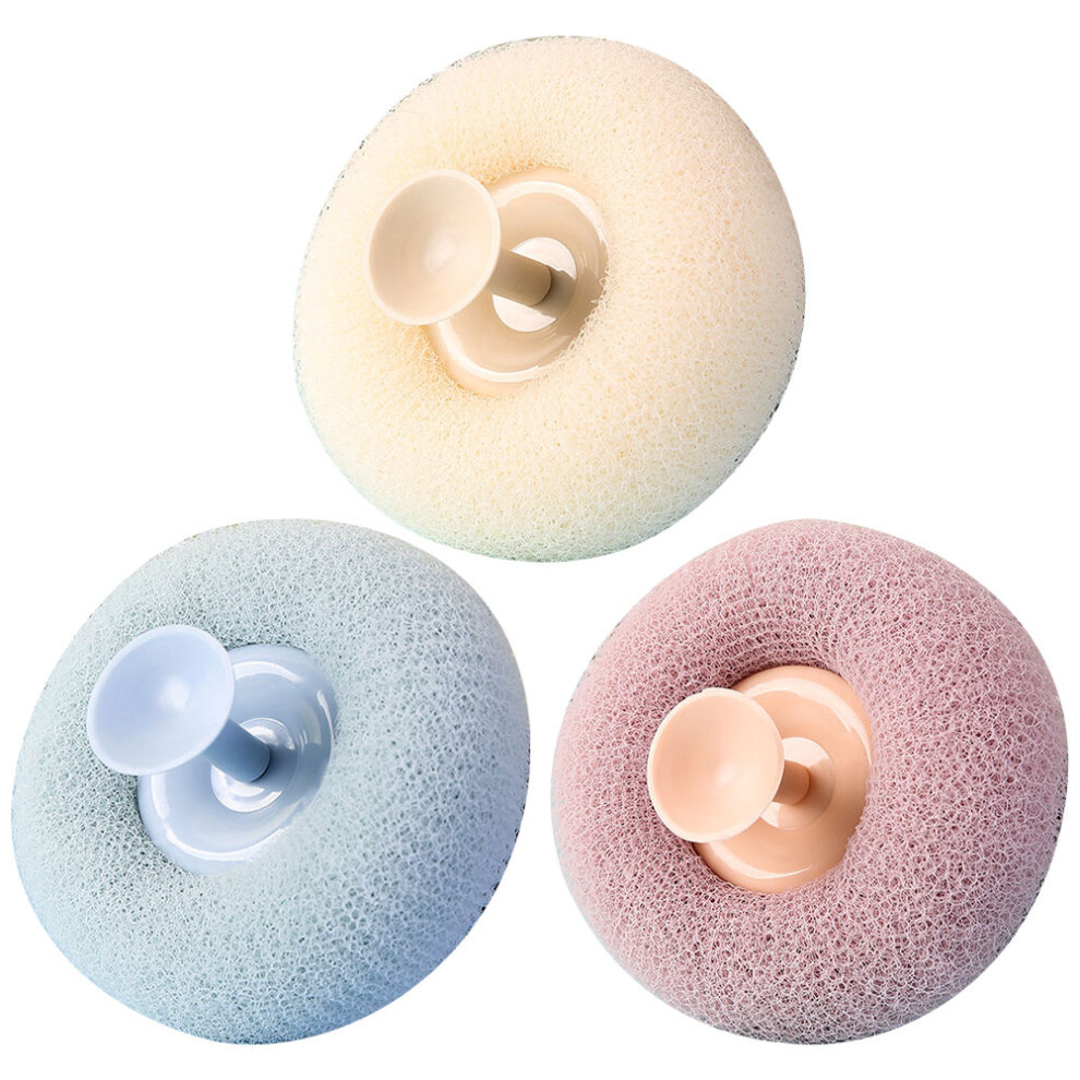 Ohphcall 3 Pcs Bath Brush Miss Shower Poufs Bathing Accessories For Women