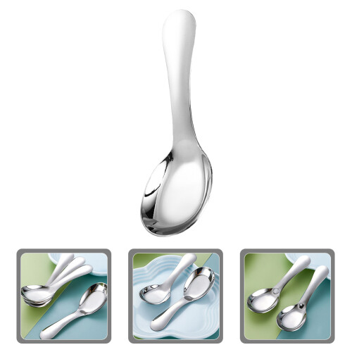 1pcs Stainless Steel Short Handle Spoon For Use 2