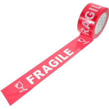 1 Roll Fragile Warning Tape Polyethylene Film Handle Carton