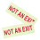 2pcs Glow In Dark An Exit Safety Signs For Public Areas 7