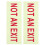 2pcs Glow In Dark An Exit Safety Signs For Public Areas 8