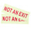2pcs Glow In Dark An Exit Safety Signs For Public Areas 2