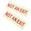 2pcs Glow In Dark An Exit Safety Signs For Public Areas 4