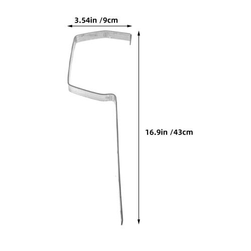 Fixed Rain Gutter Rack Iron 6 Pcs 1