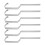 Fixed Rain Gutter Rack Iron 6 Pcs 10
