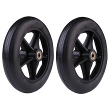 2pcs Durable And Reliable Solid Wheelchair Front Castor Tire With