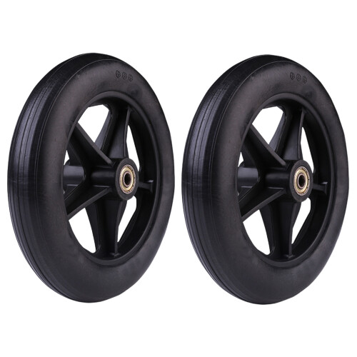 2pcs Durable And Reliable Solid Wheelchair Front Castor Tire With