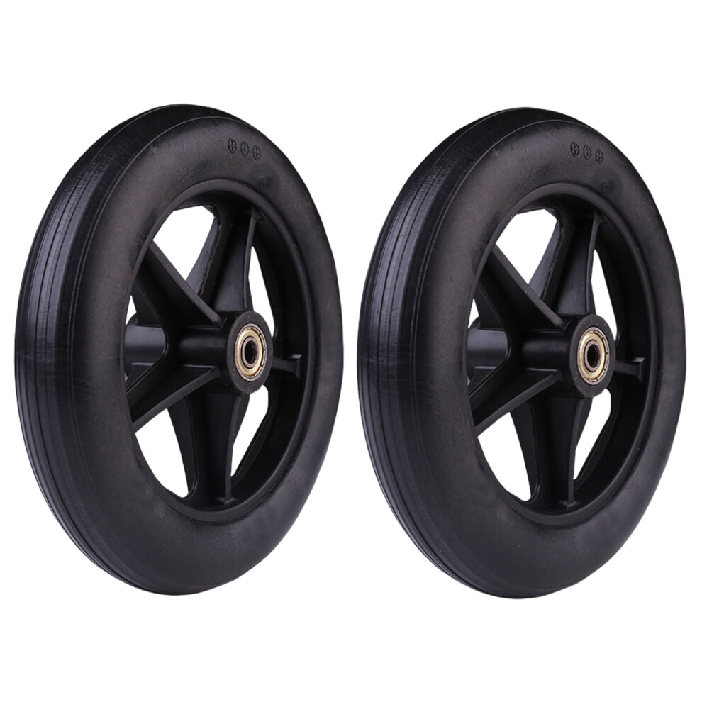 2pcs Durable And Reliable Solid Wheelchair Front Castor Tire With