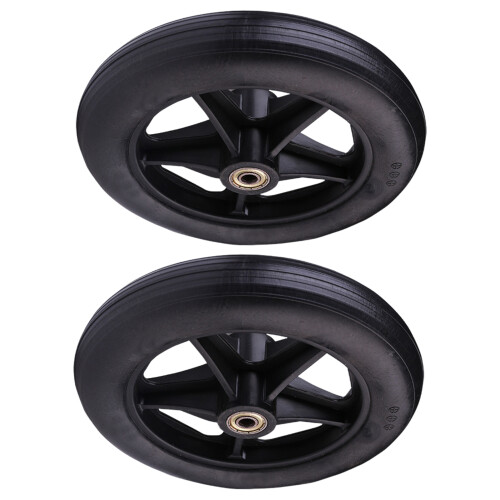 2pcs Durable And Reliable Solid Wheelchair Front Castor Tire With 1