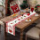 Beautiful Candy Cane Table Runner For Festive Table Setting Fireplace 3