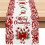 Beautiful Candy Cane Table Runner For Festive Table Setting Fireplace 1