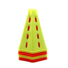Agility Training Cone Hexagonal Plastic Cone Sign Pole Football And Basketball Soft Height Adjustable Six-Piece