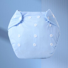 Adjustable Leakproof Cloth Diaper for Ages 0-1.5 Years, Blue