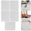 Zonh 5pcs Sublimation Mouse Pad Blanks For Heat Press Printing 8